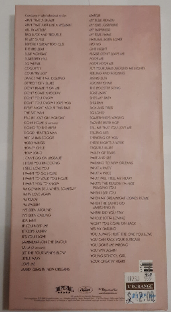 Fats Domino 4 CD Box Set 100 legendary Imperial Recordings