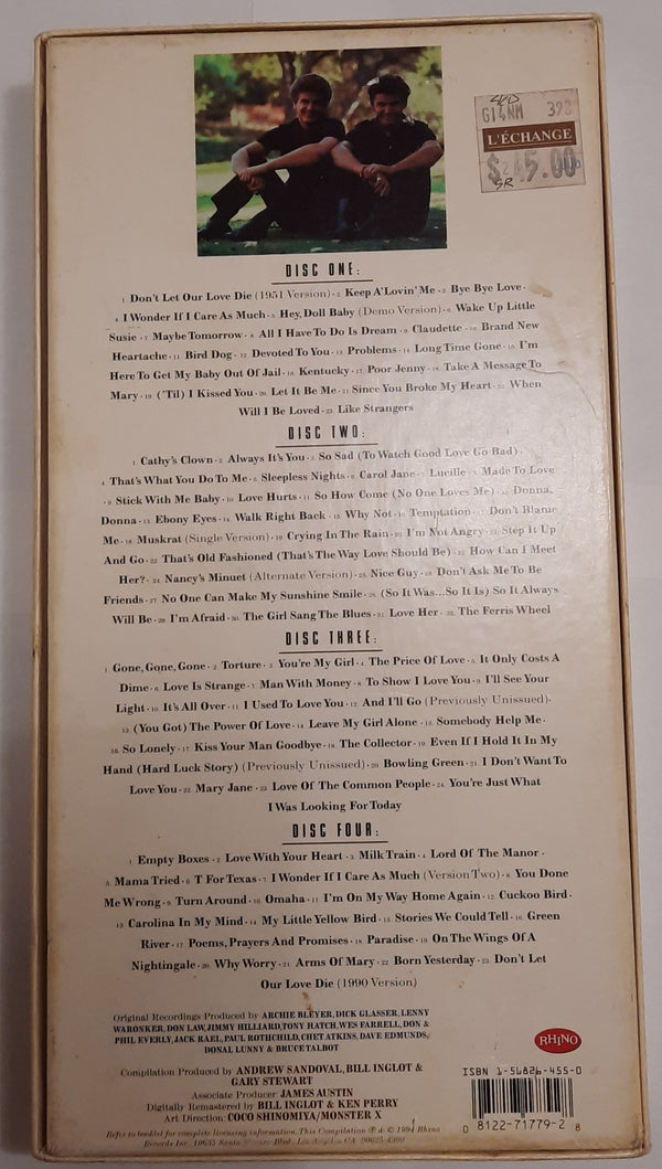 The Everly Brothers 4 CD Box