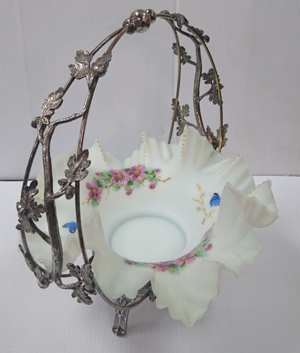 #12-13 Antique Bridal Basket.