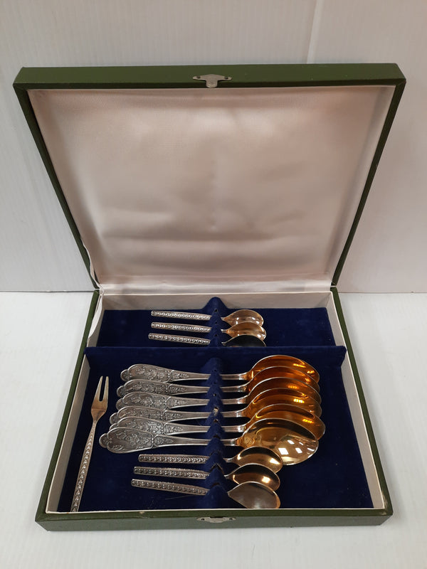Vintage Russian Silver Plated set